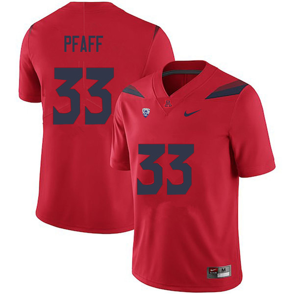 Men #33 Blake Pfaff Arizona Wildcats College Football Jerseys Sale-Red
